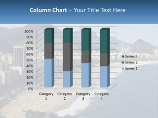 A Picture Of A Beach With A City In The Background PowerPoint Template