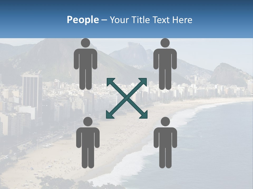 A Picture Of A Beach With A City In The Background PowerPoint Template