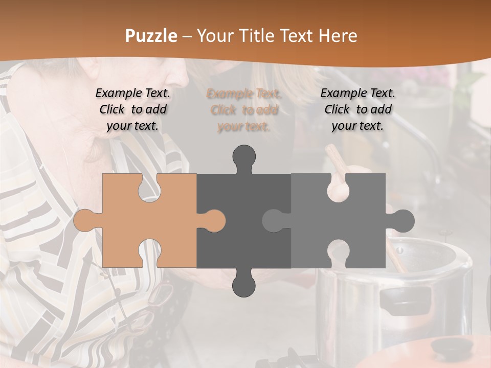 Female Preparing Retirement PowerPoint Template