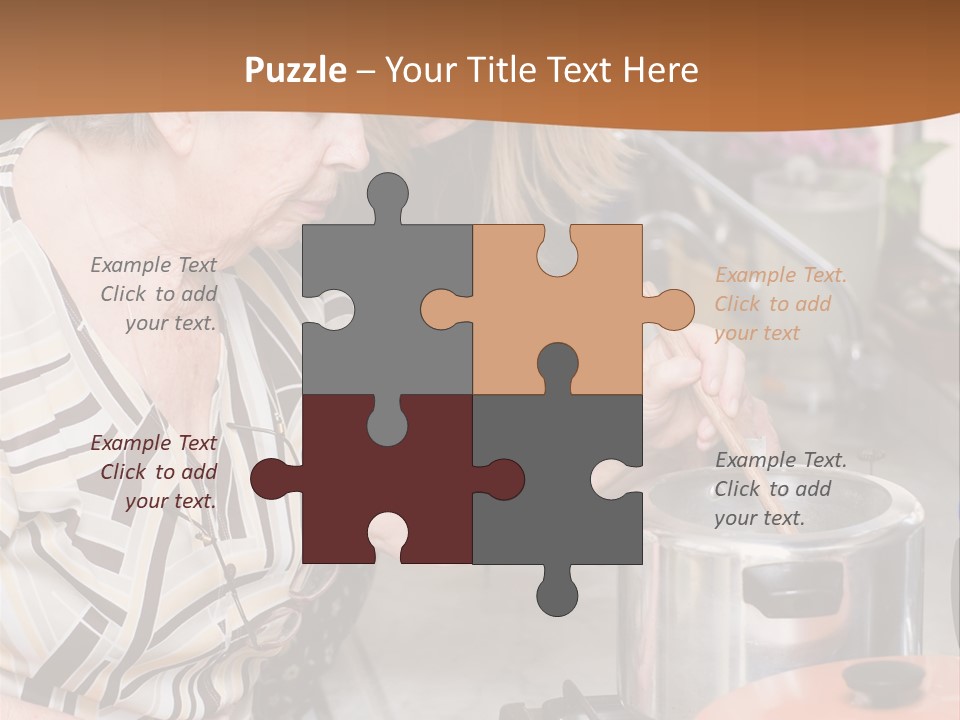 Female Preparing Retirement PowerPoint Template