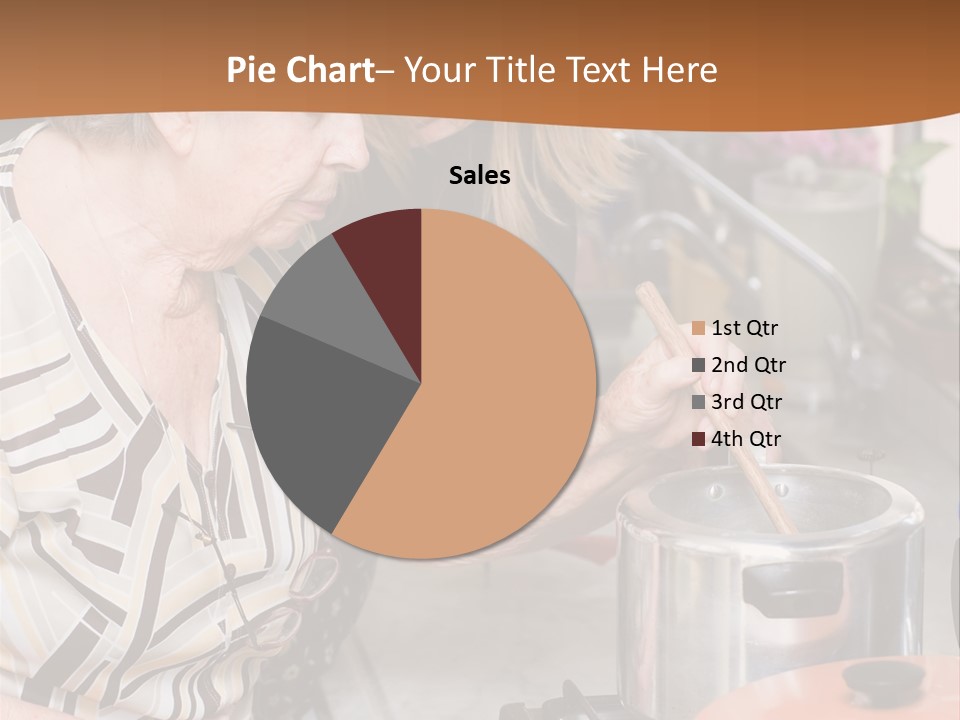 Female Preparing Retirement PowerPoint Template