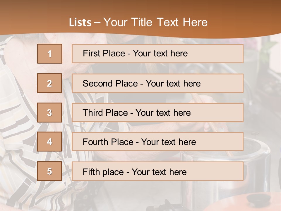 Female Preparing Retirement PowerPoint Template