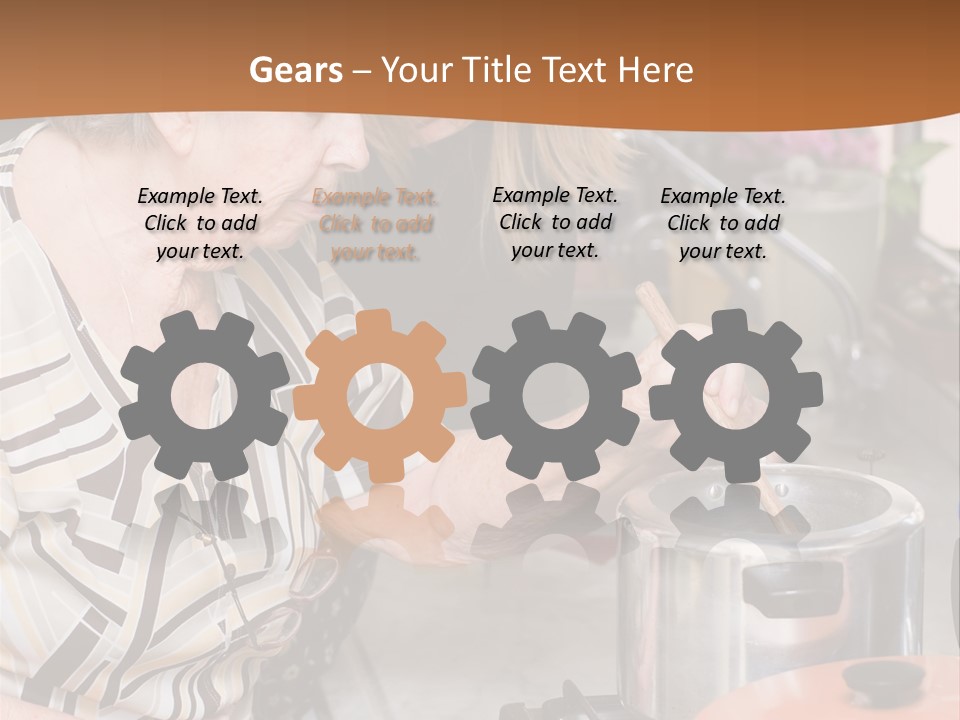 Female Preparing Retirement PowerPoint Template