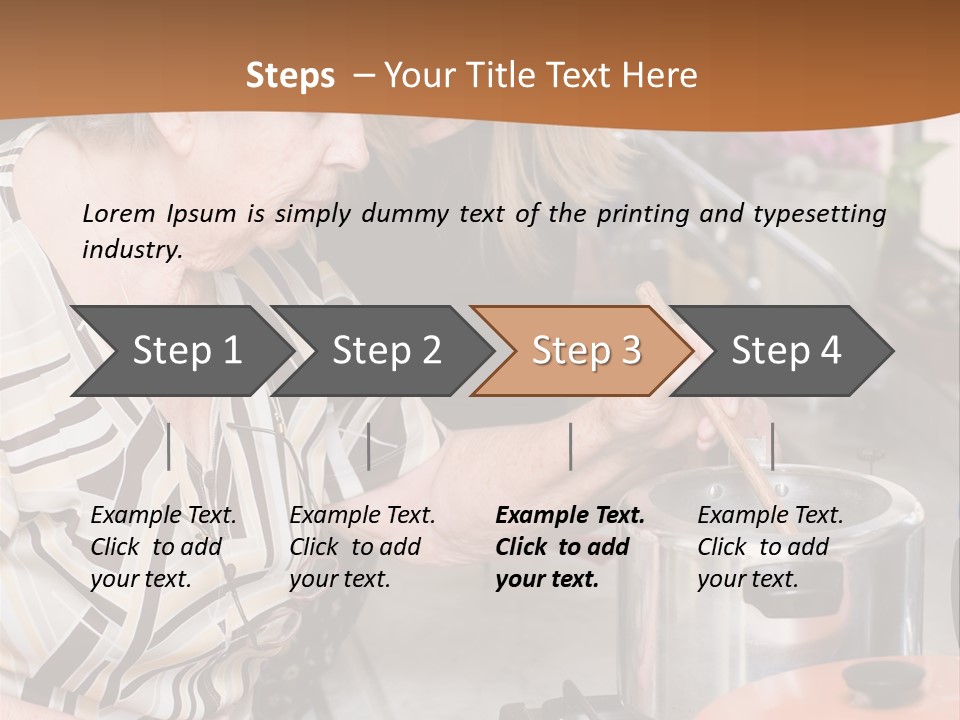 Female Preparing Retirement PowerPoint Template