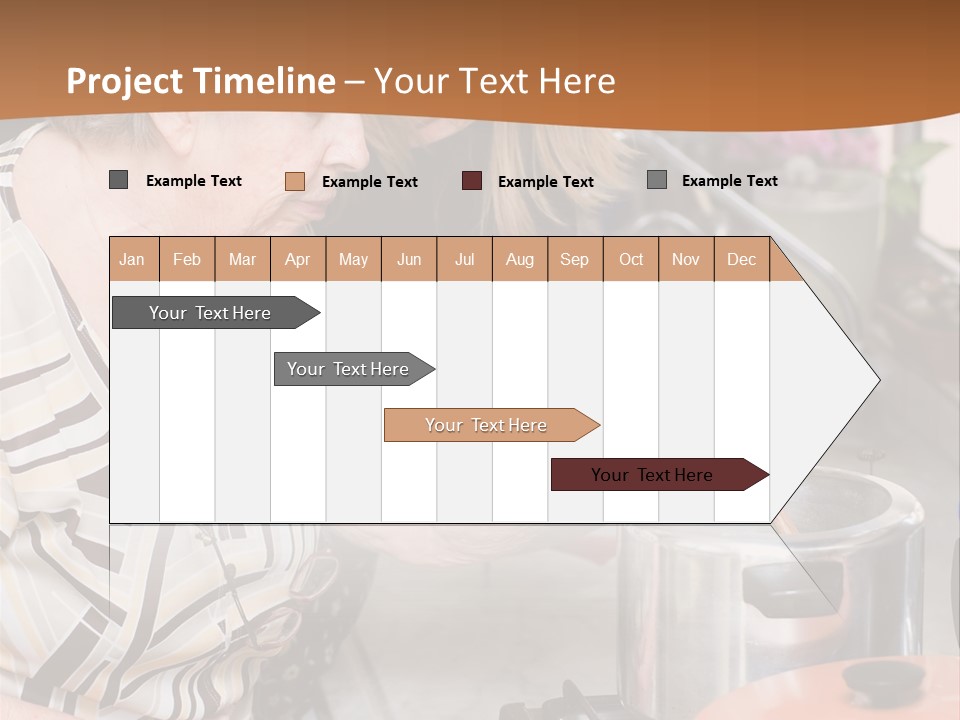 Female Preparing Retirement PowerPoint Template