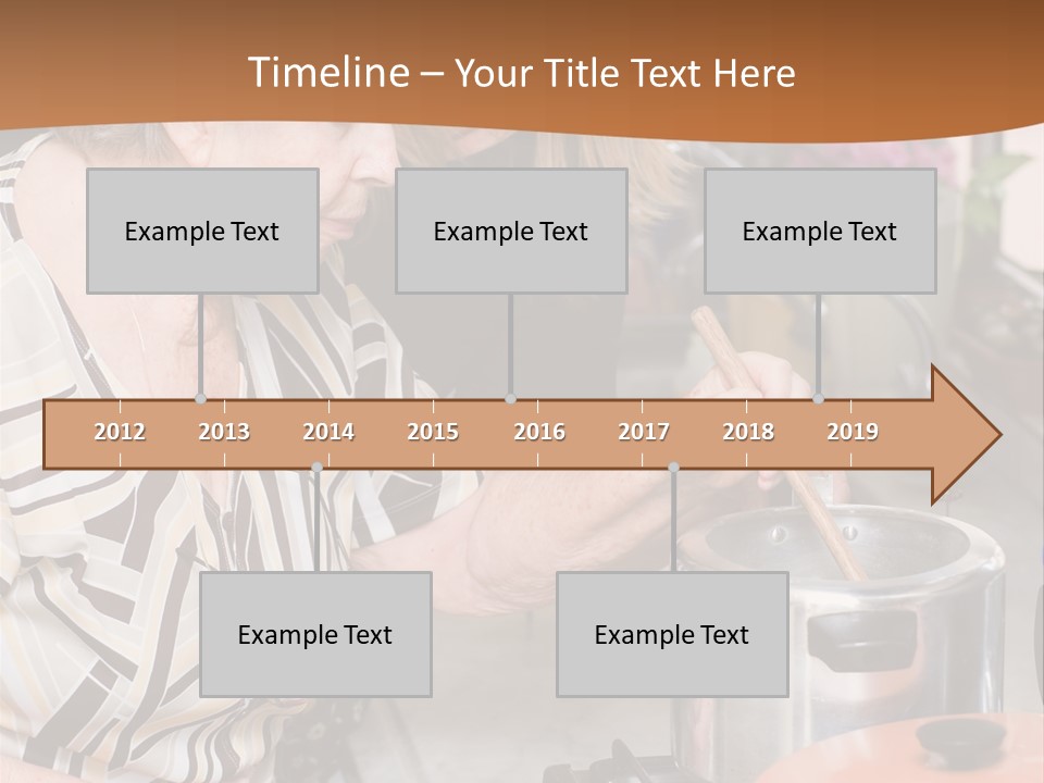 Female Preparing Retirement PowerPoint Template