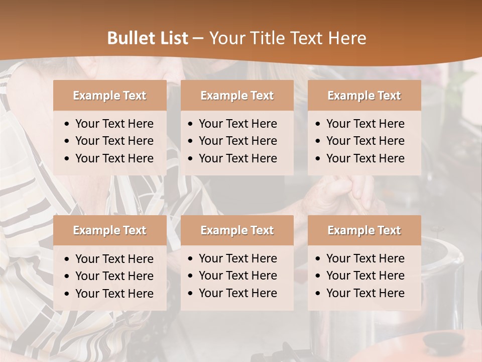 Female Preparing Retirement PowerPoint Template