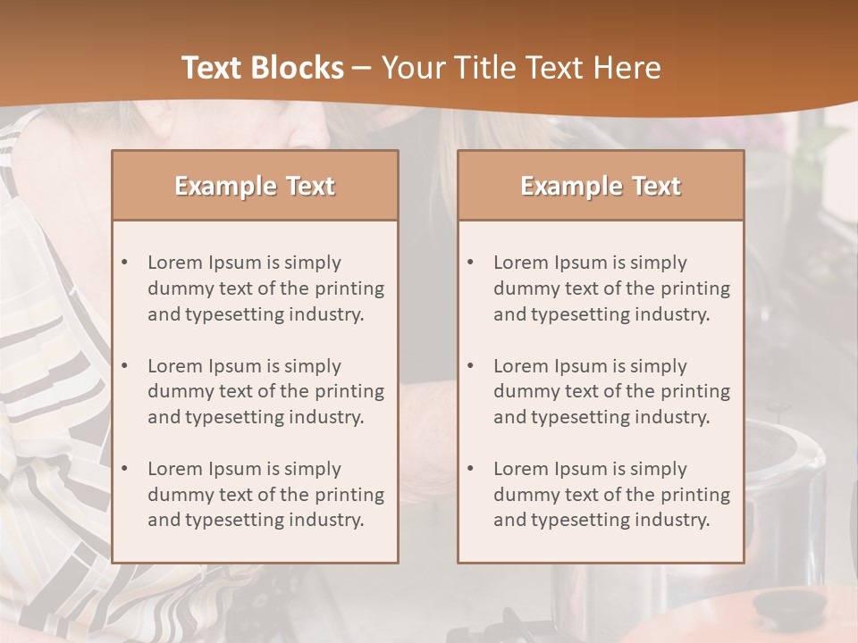 Female Preparing Retirement PowerPoint Template