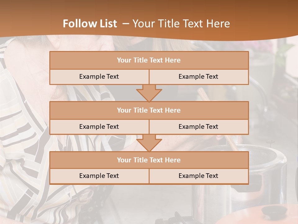 Female Preparing Retirement PowerPoint Template