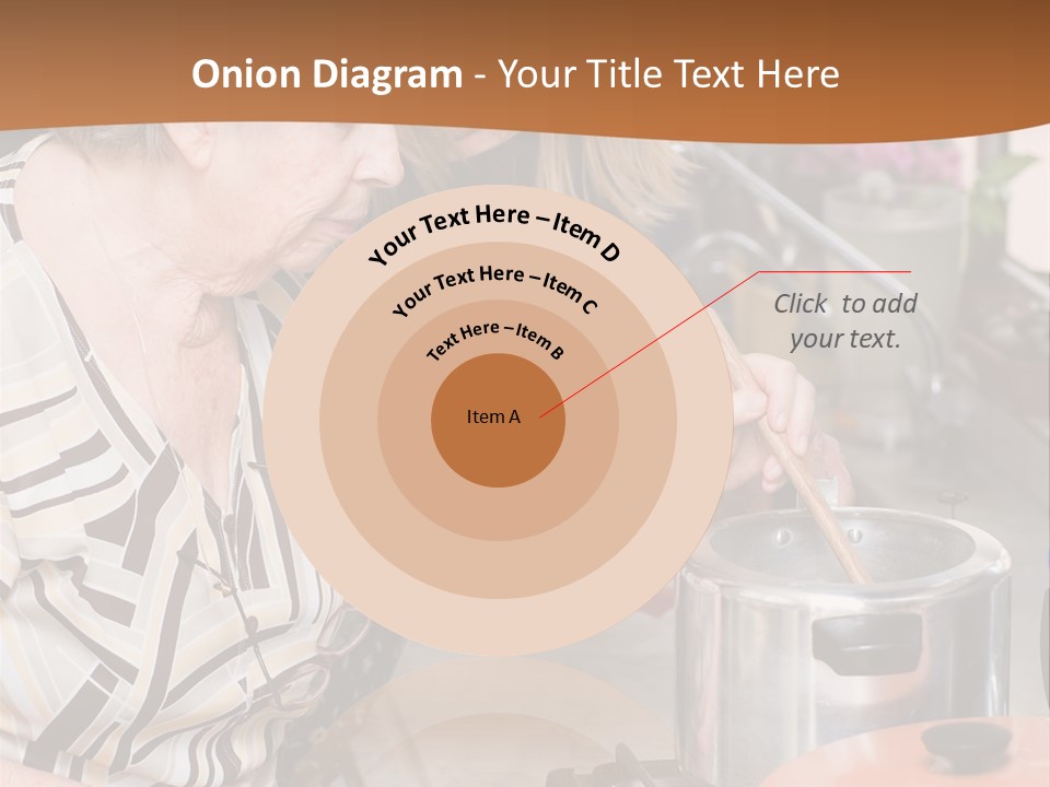 Female Preparing Retirement PowerPoint Template