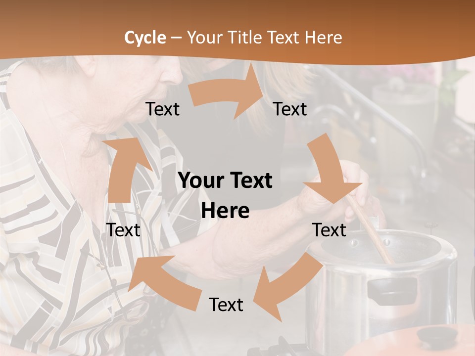 Female Preparing Retirement PowerPoint Template