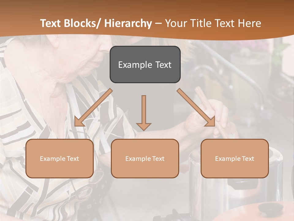 Female Preparing Retirement PowerPoint Template