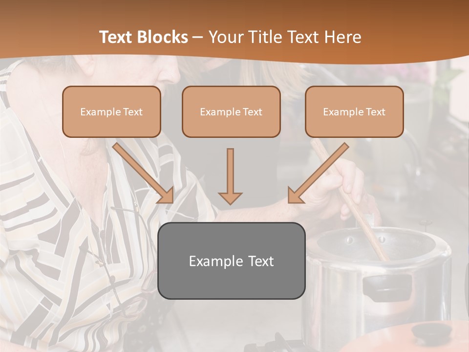 Female Preparing Retirement PowerPoint Template