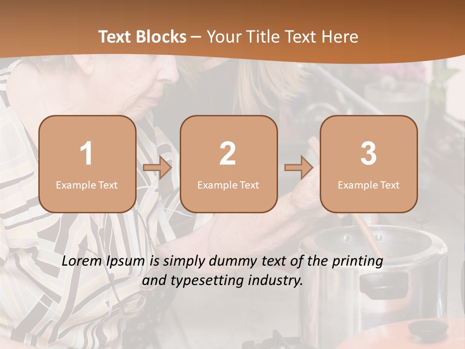 Female Preparing Retirement PowerPoint Template