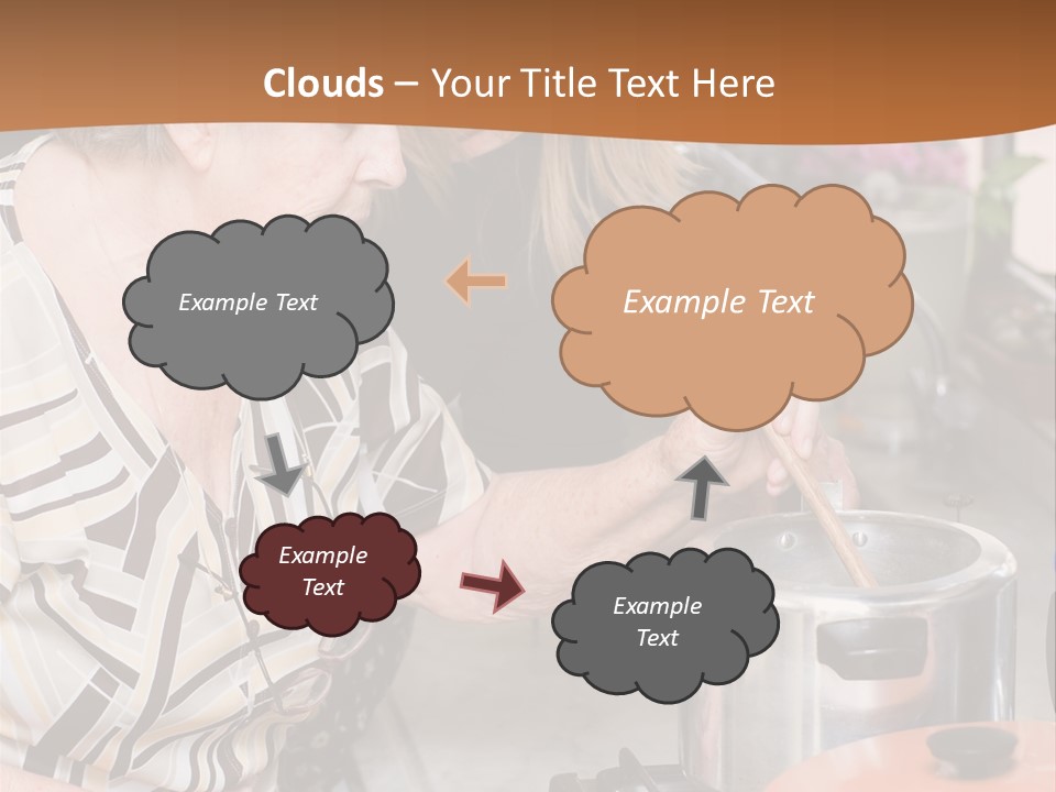 Female Preparing Retirement PowerPoint Template