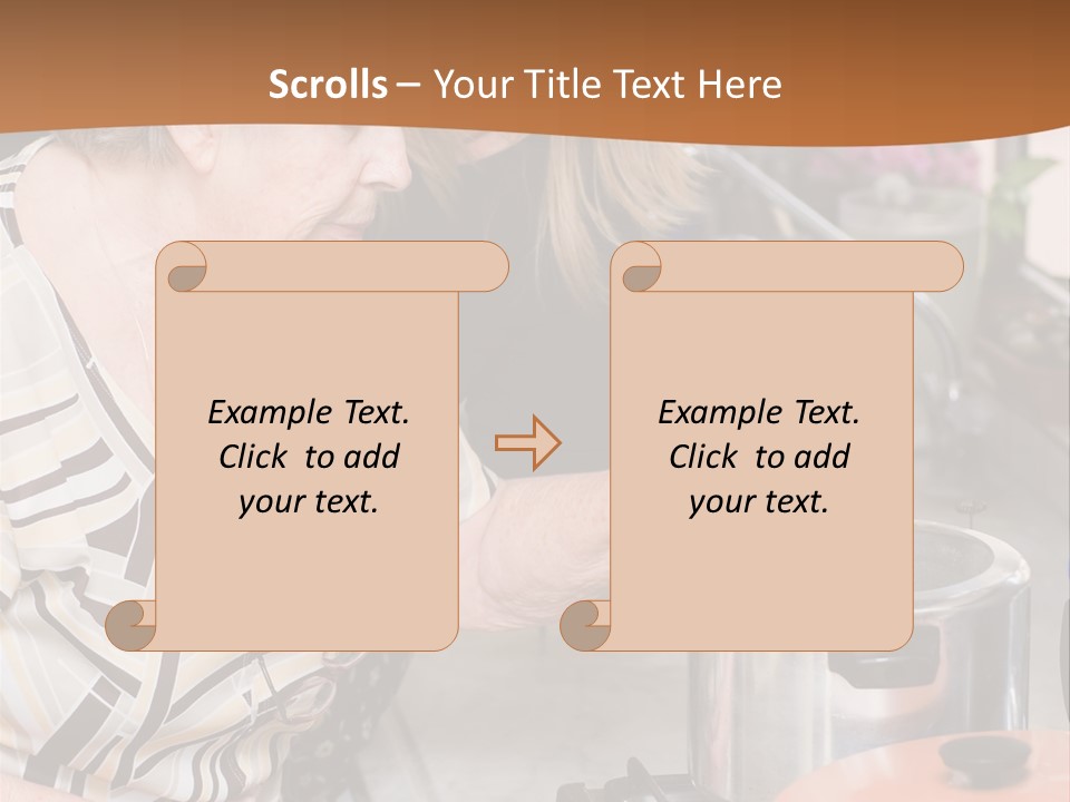 Female Preparing Retirement PowerPoint Template