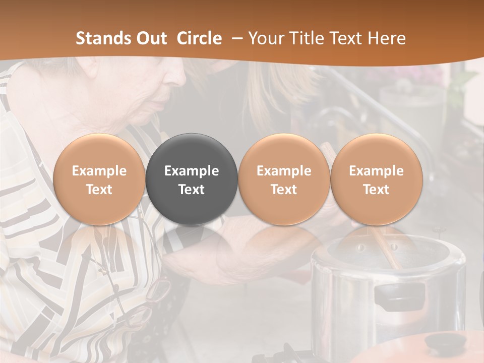 Female Preparing Retirement PowerPoint Template