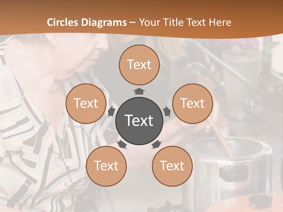 Female Preparing Retirement PowerPoint Template