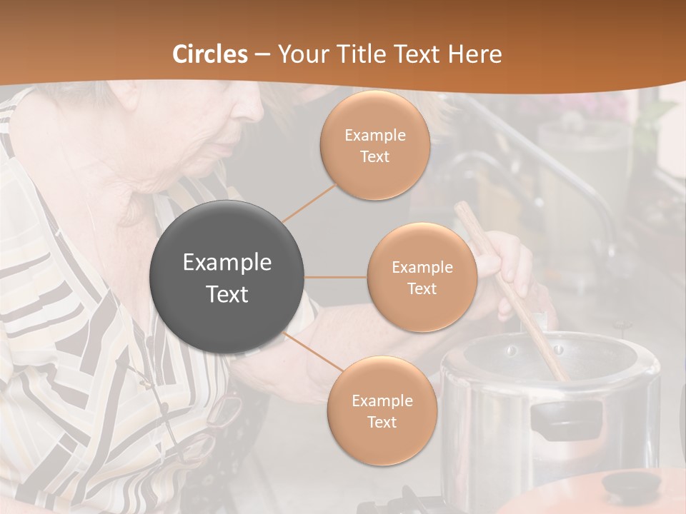 Female Preparing Retirement PowerPoint Template
