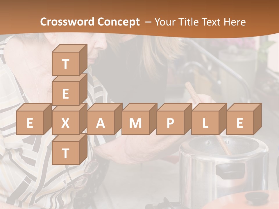 Female Preparing Retirement PowerPoint Template