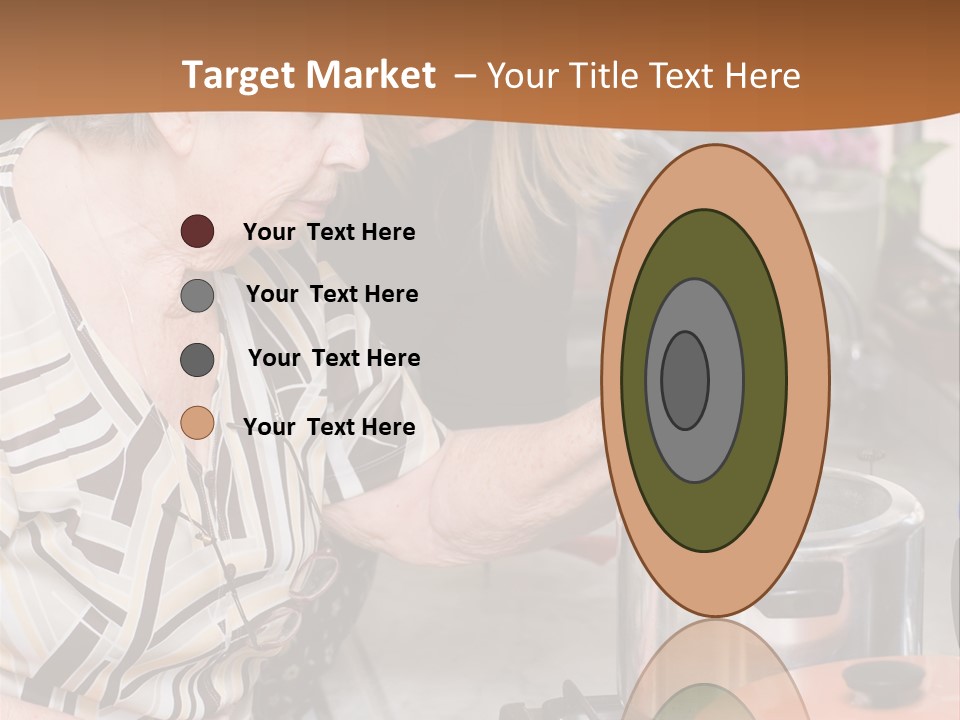 Female Preparing Retirement PowerPoint Template