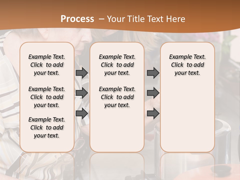 Female Preparing Retirement PowerPoint Template