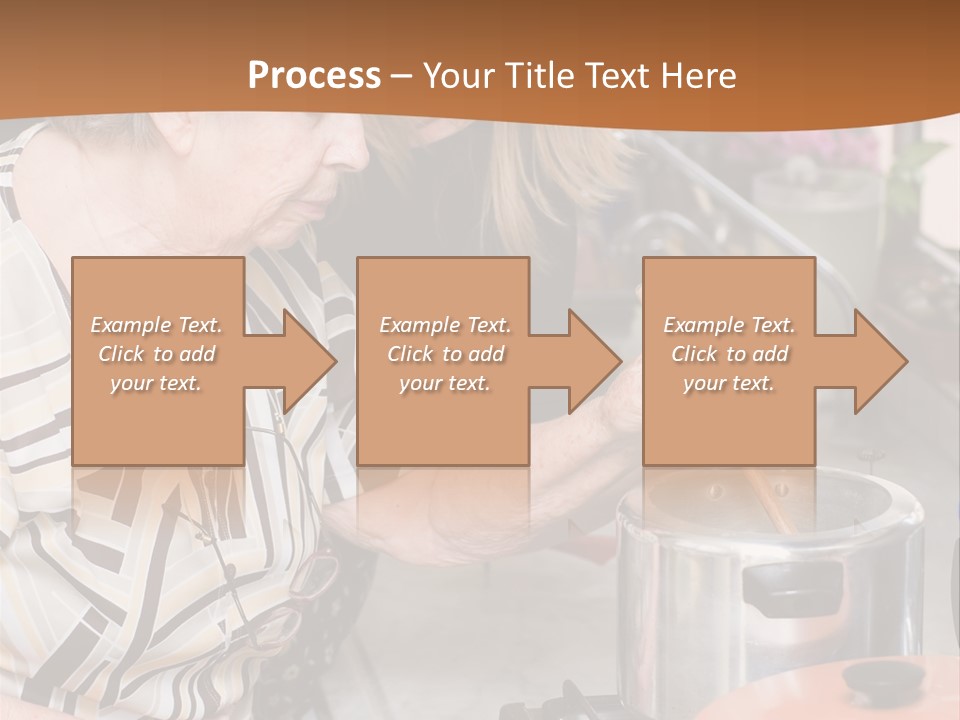 Female Preparing Retirement PowerPoint Template