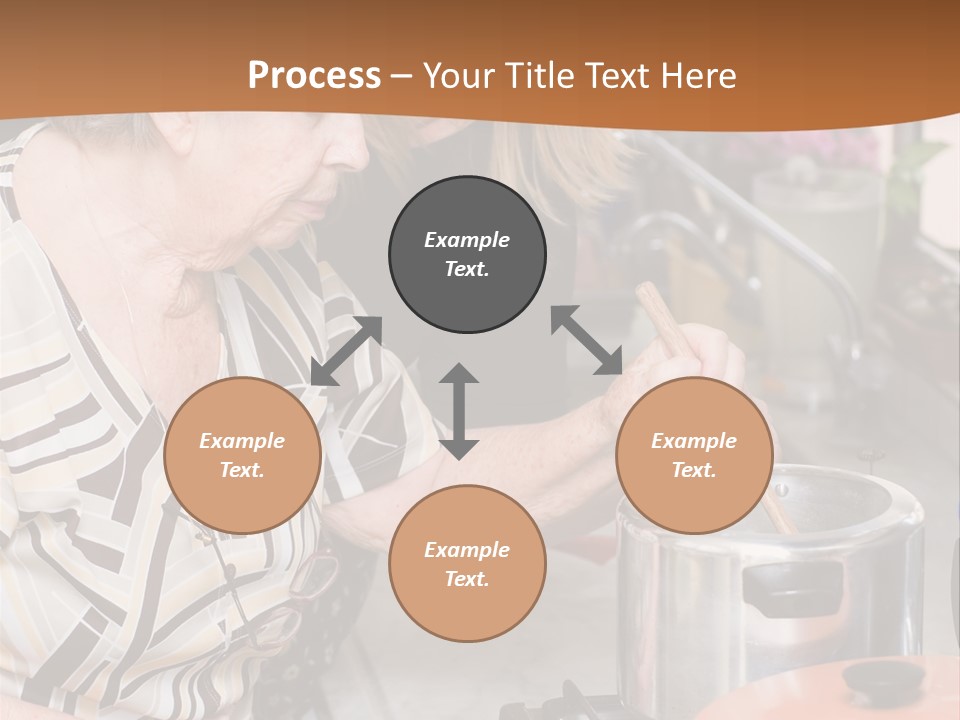 Female Preparing Retirement PowerPoint Template