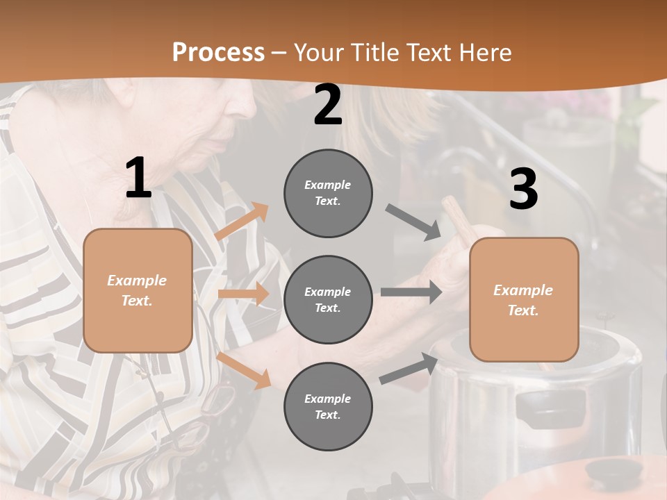 Female Preparing Retirement PowerPoint Template