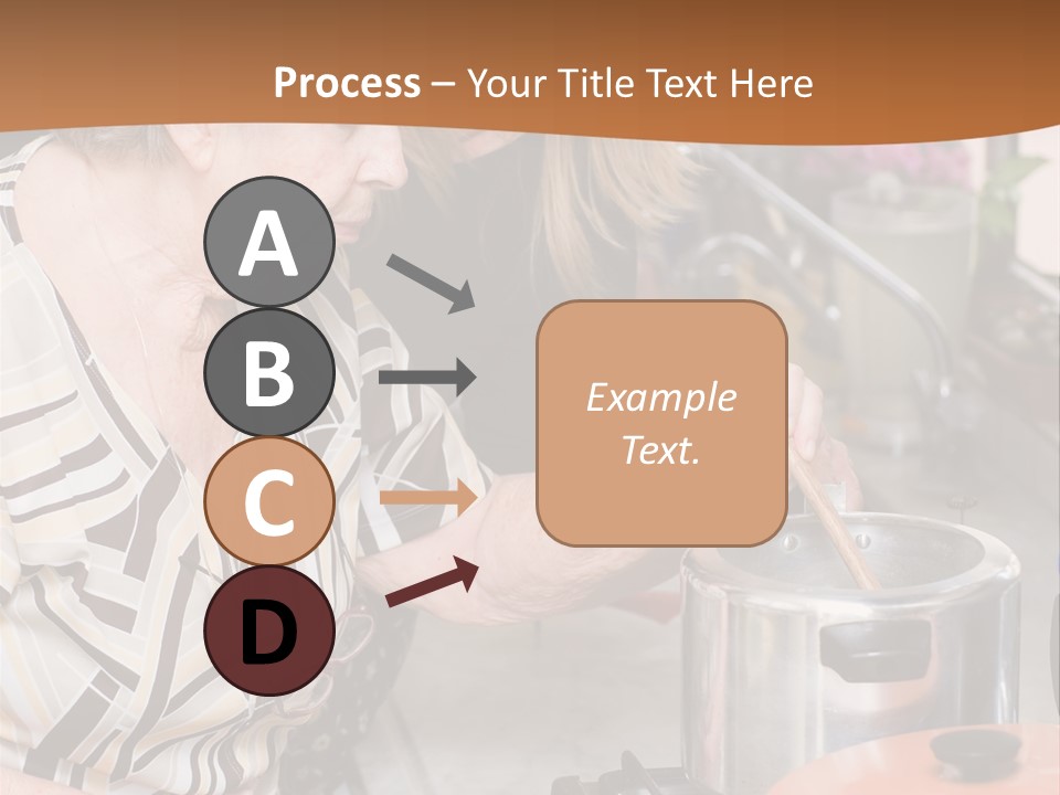Female Preparing Retirement PowerPoint Template