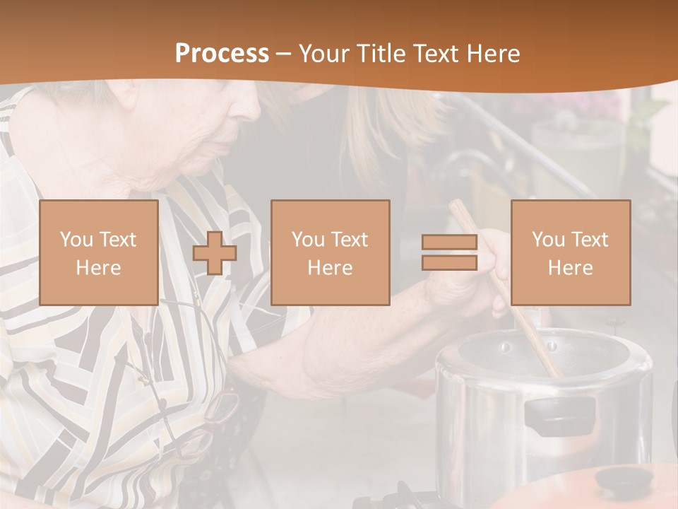 Female Preparing Retirement PowerPoint Template