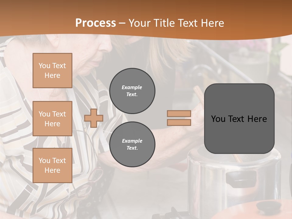 Female Preparing Retirement PowerPoint Template
