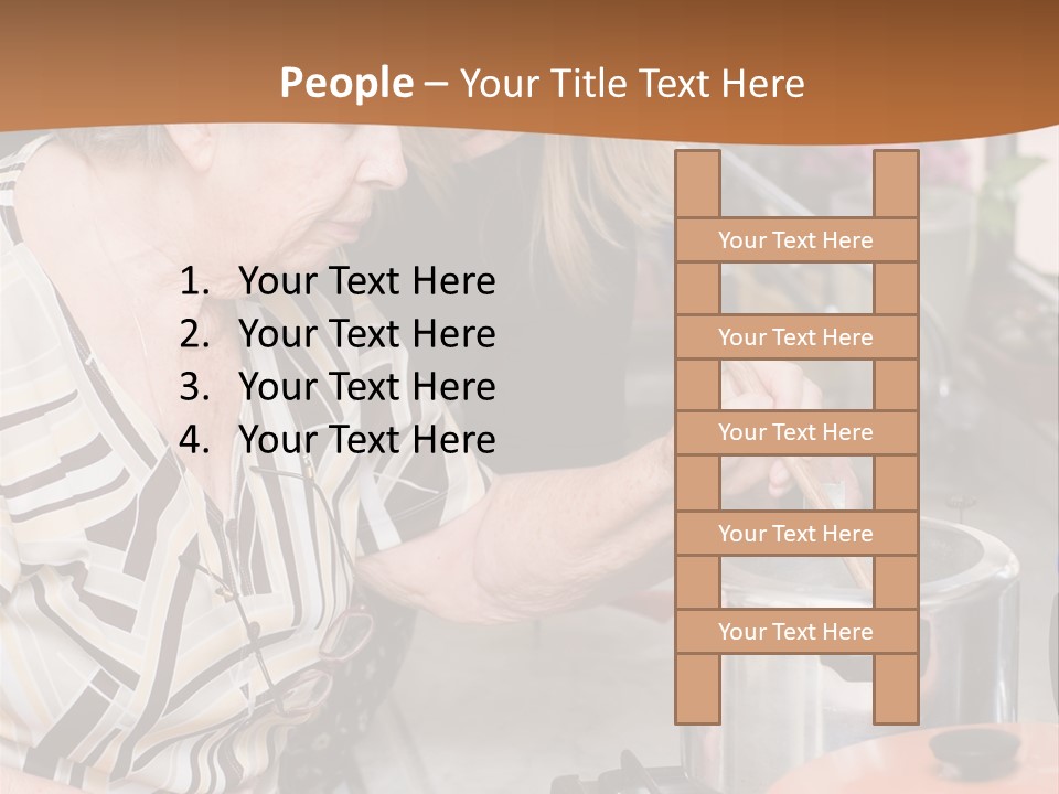Female Preparing Retirement PowerPoint Template