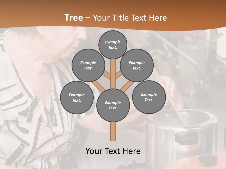 Female Preparing Retirement PowerPoint Template