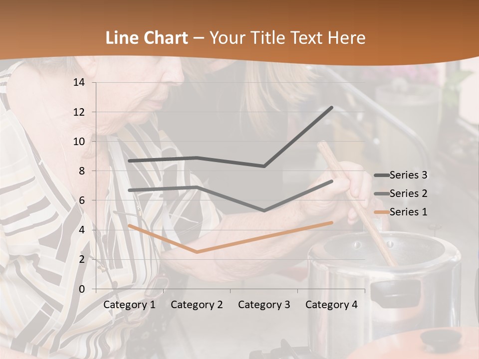 Female Preparing Retirement PowerPoint Template