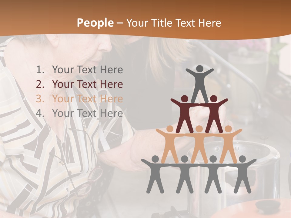 Female Preparing Retirement PowerPoint Template