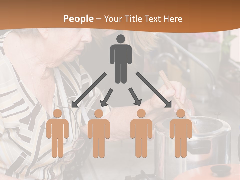 Female Preparing Retirement PowerPoint Template