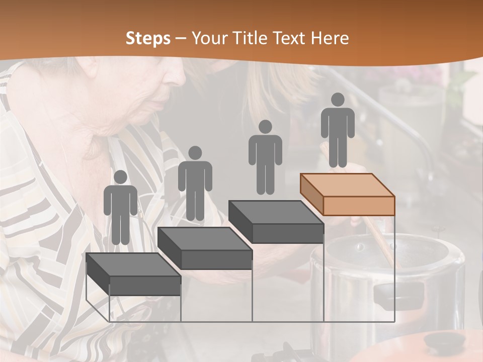 Female Preparing Retirement PowerPoint Template
