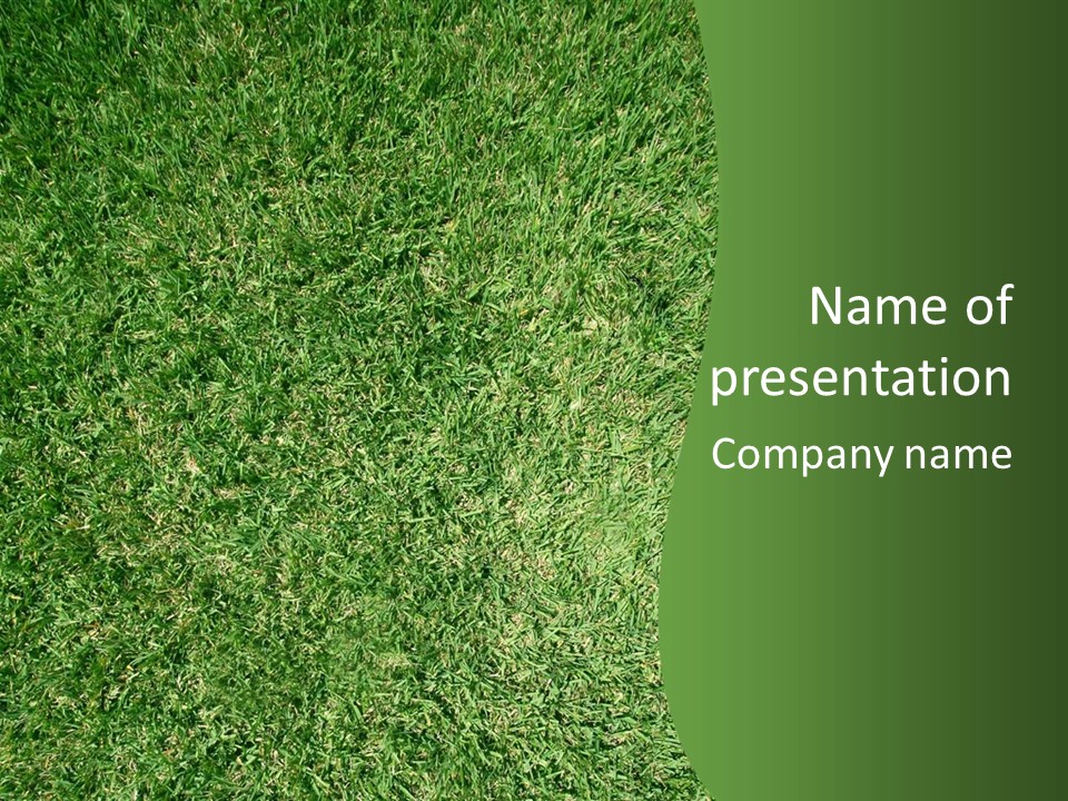 Nature Summer Golfcourse PowerPoint Template