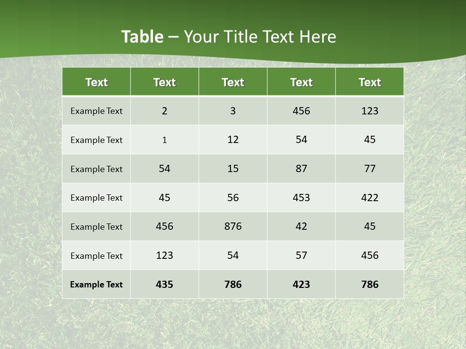 Nature Summer Golfcourse PowerPoint Template