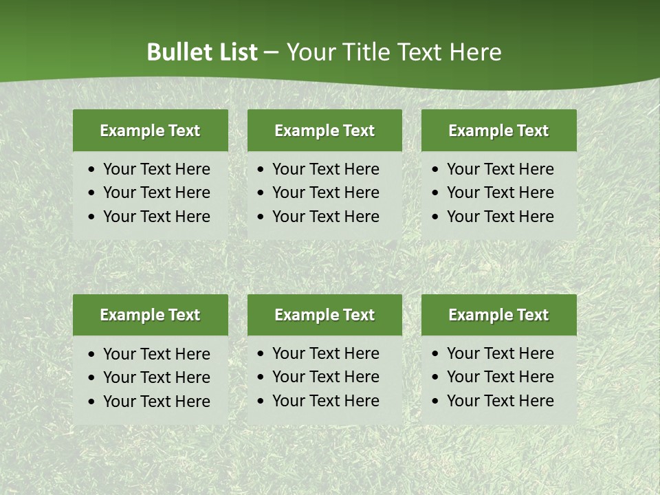 Nature Summer Golfcourse PowerPoint Template