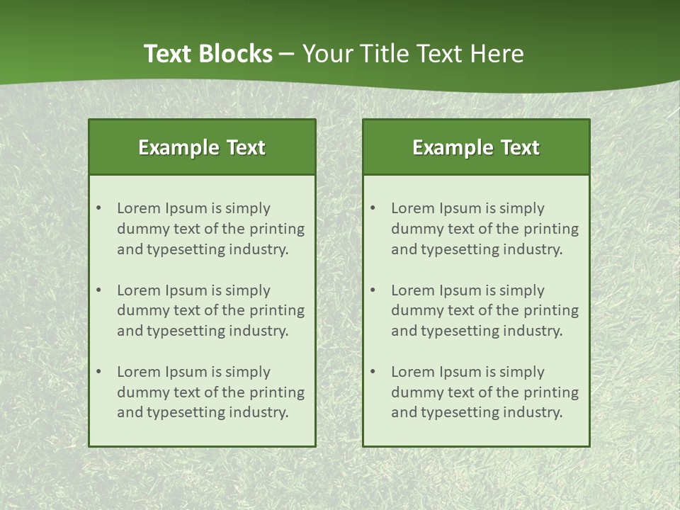 Nature Summer Golfcourse PowerPoint Template