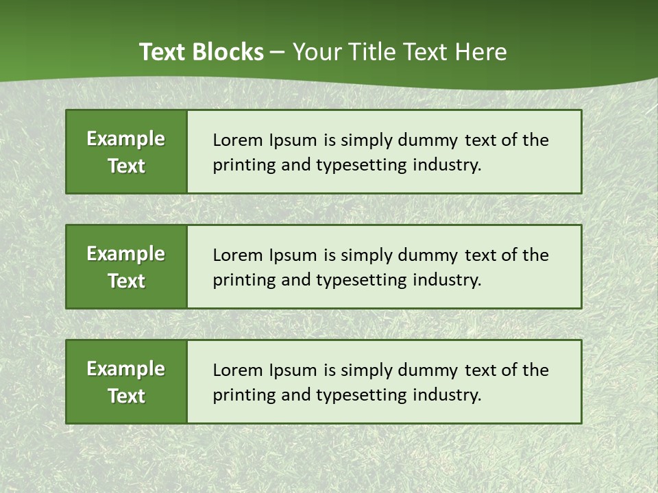 Nature Summer Golfcourse PowerPoint Template