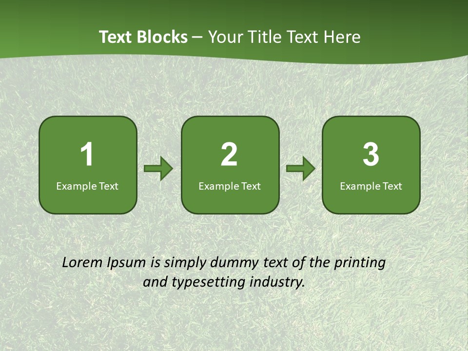 Nature Summer Golfcourse PowerPoint Template