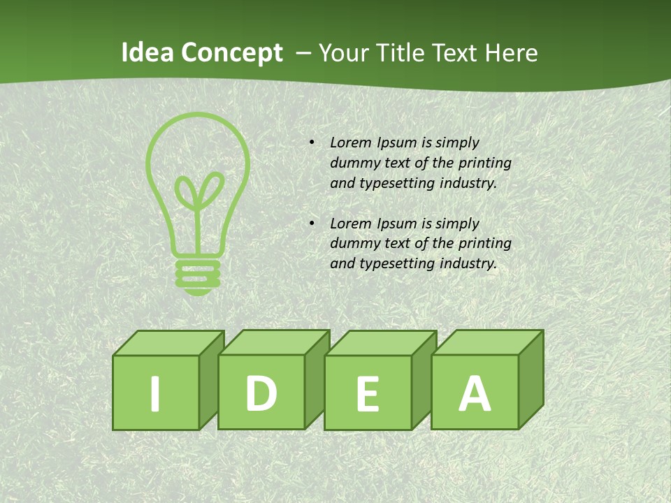 Nature Summer Golfcourse PowerPoint Template