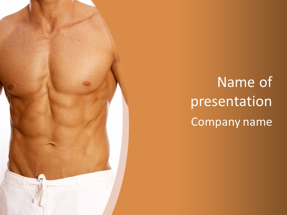 Bare Health Neck PowerPoint Template