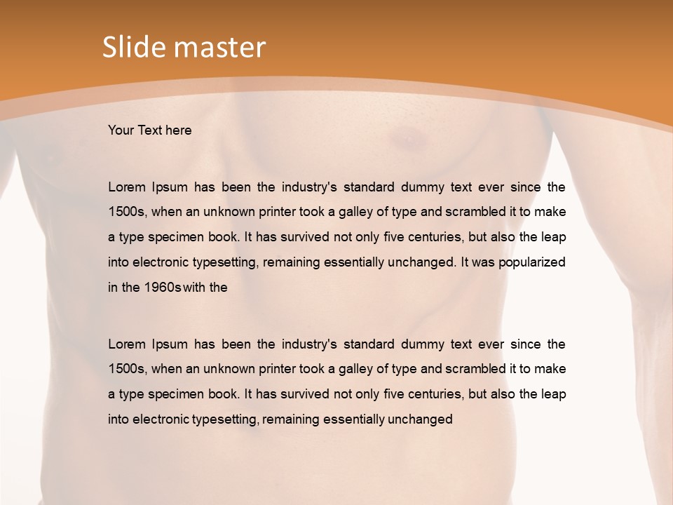 Bare Health Neck PowerPoint Template