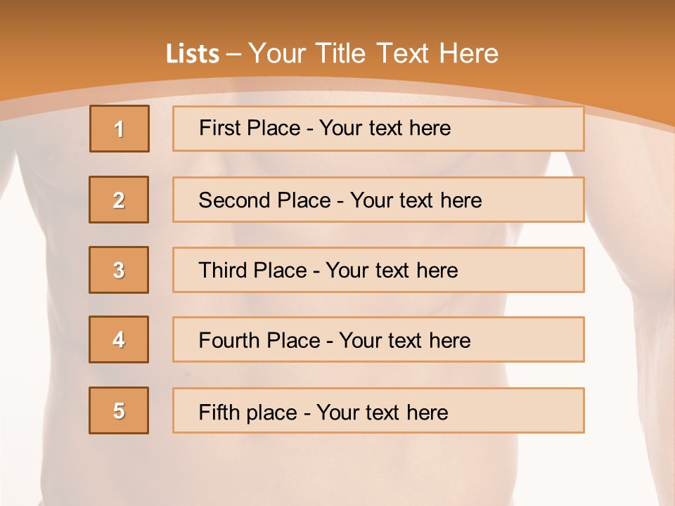 Bare Health Neck PowerPoint Template