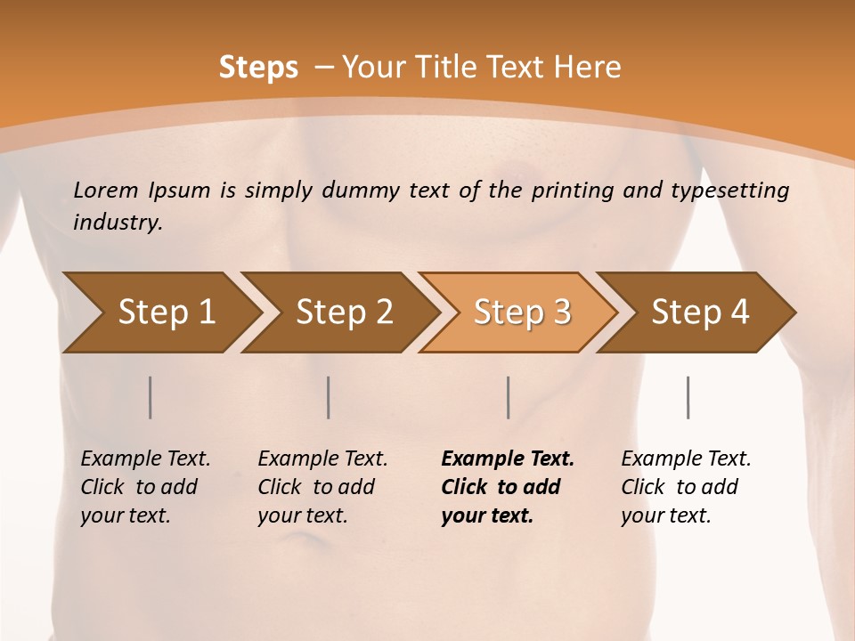 Bare Health Neck PowerPoint Template