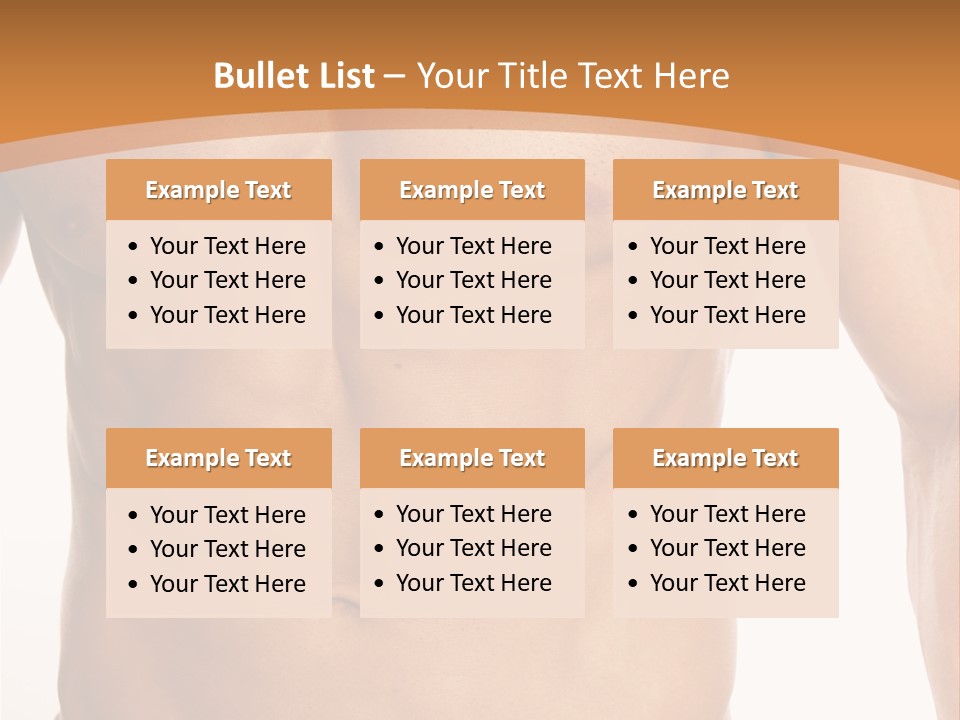 Bare Health Neck PowerPoint Template